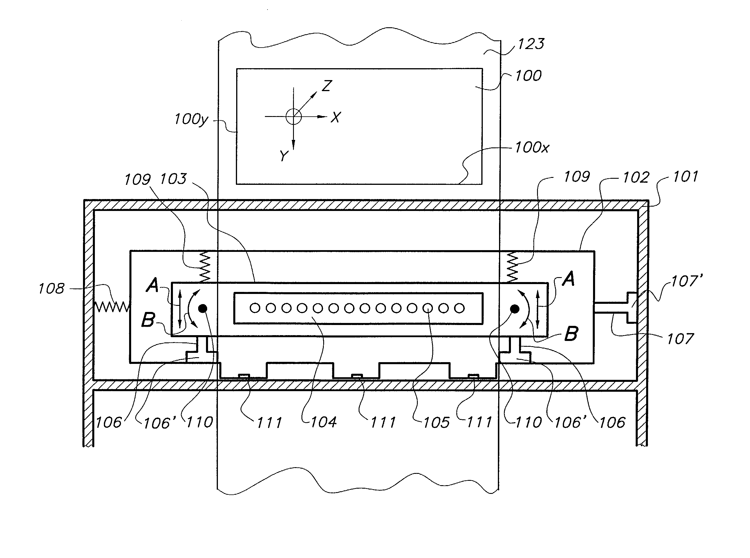 Ink-jet printer equipped for aligning the printheads