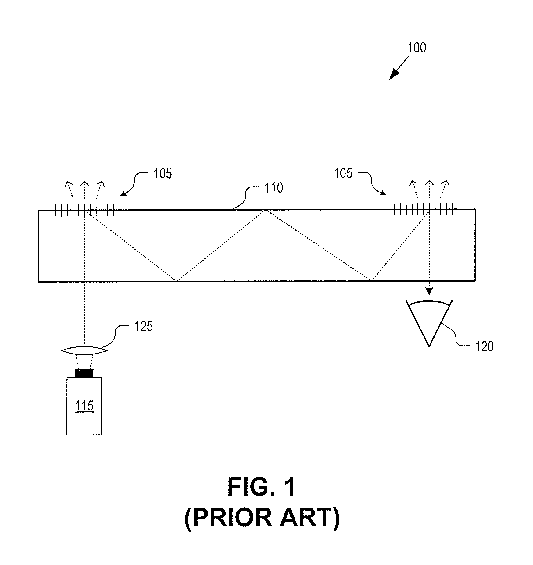 Near-to-eye display with diffraction grating that bends and focuses light