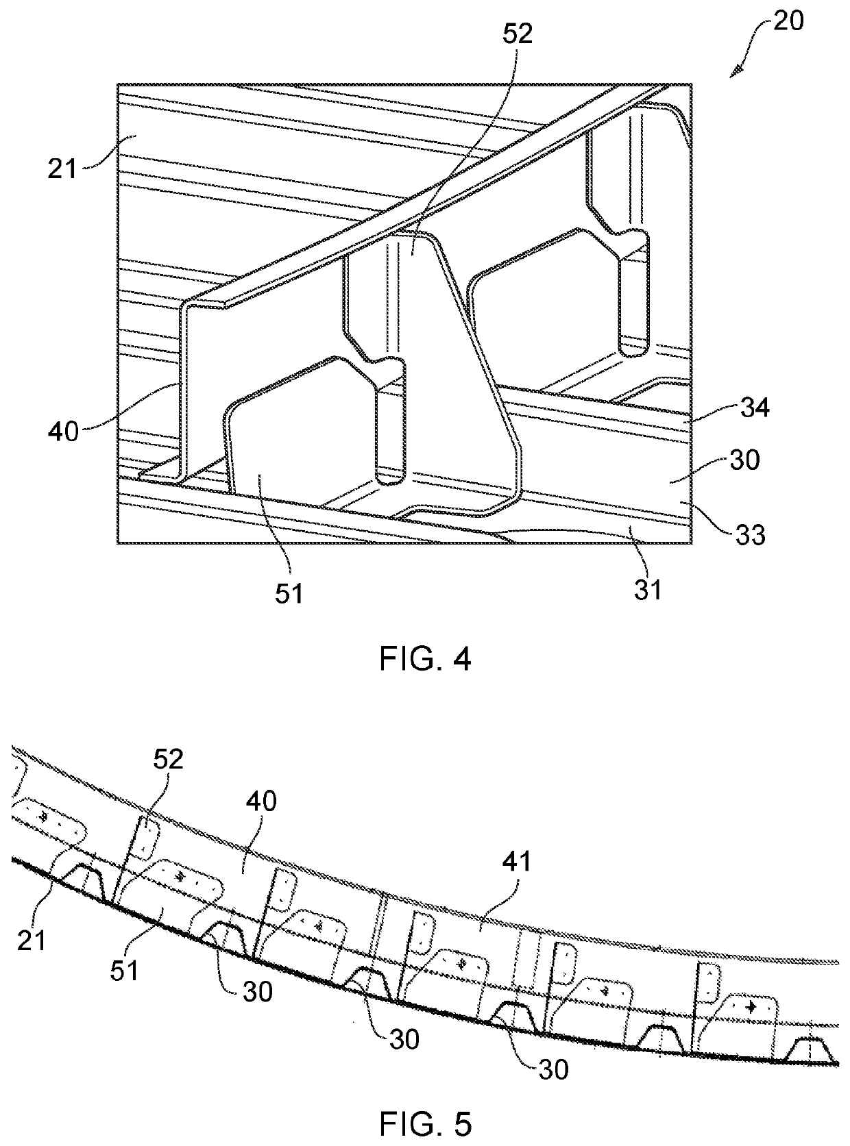 Stiffener for an aircraft assembly