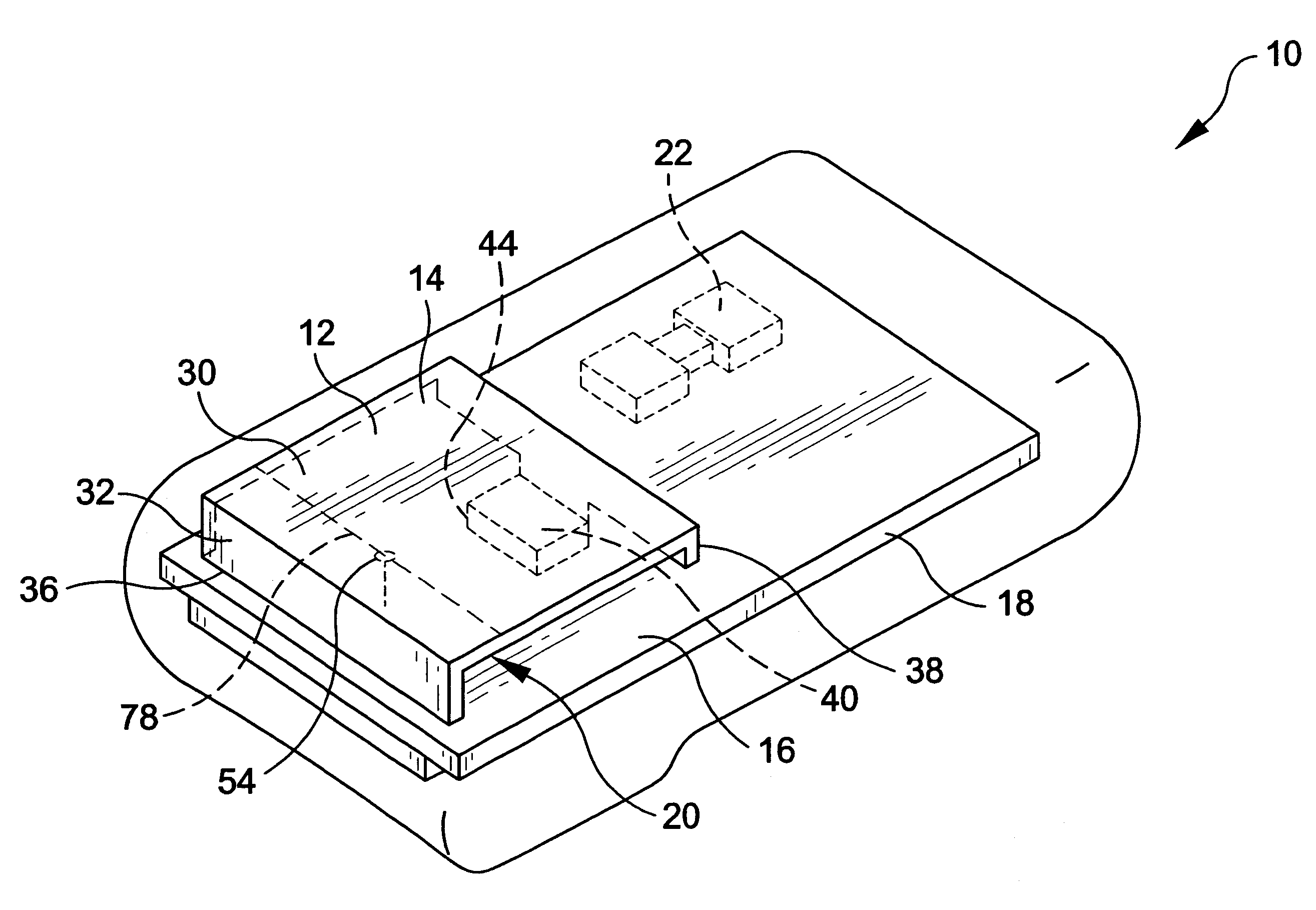 Capacitively-tuned broadband antenna structure