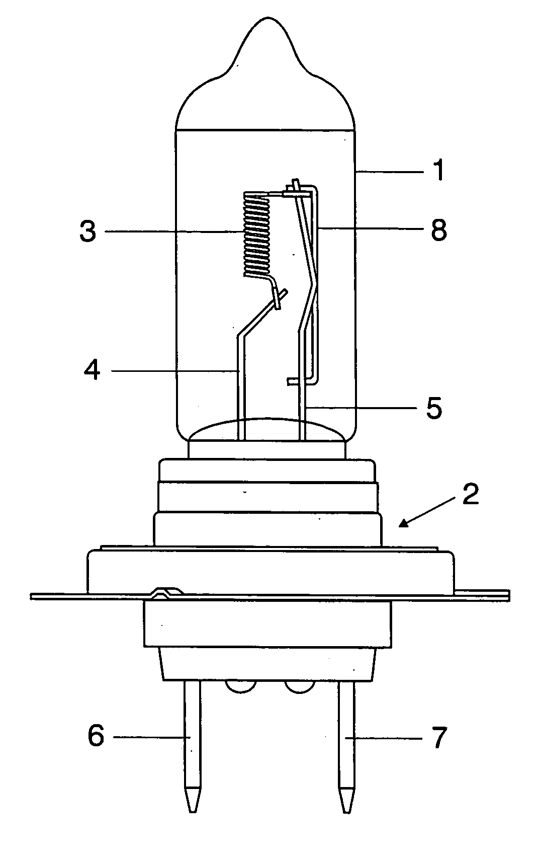 Electric incandescent lamp