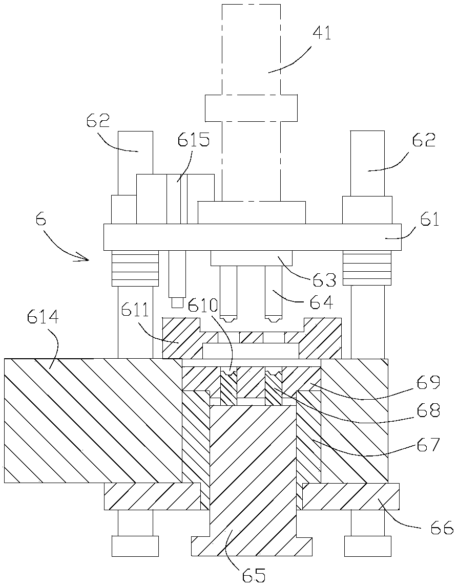 Double-end rapid forming machine and forming method of anisotropic ferrite magnetic shoes