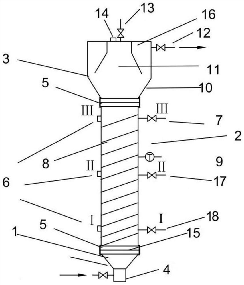 An integrated device and method for removing sulfate, nitrite and organic matter in wastewater