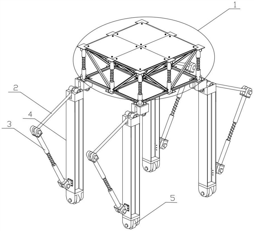 Multi-stage energy consumption falling object impact protection structure