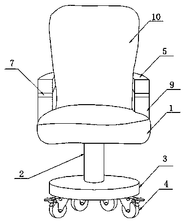 Household adjustable massage seat