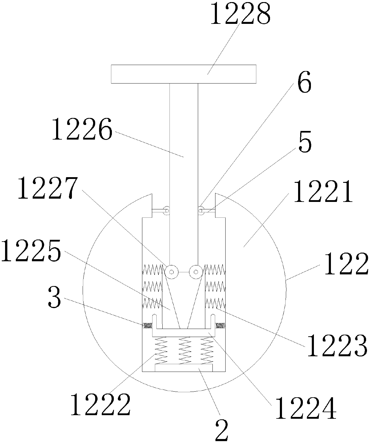 Household carpet with reverse vibration-preventing function