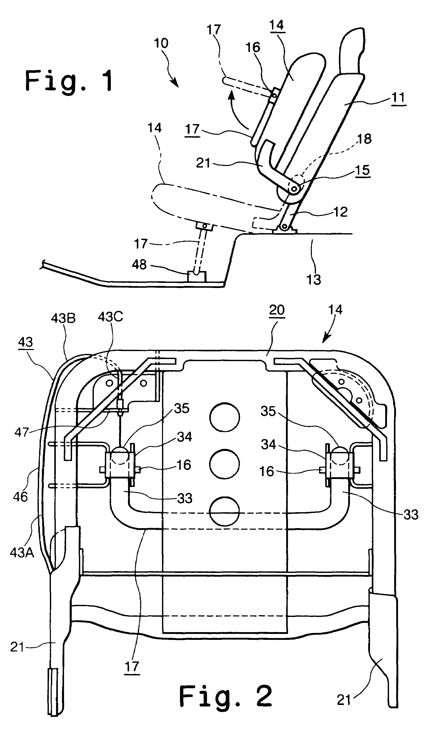 Tip-up vehicle seat