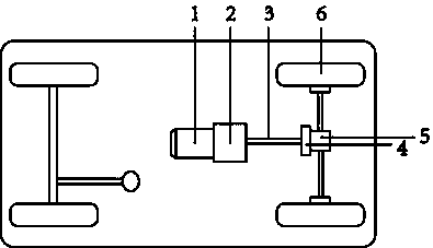 Power driving system of pure electric compression type garbage truck