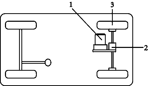 Power driving system of pure electric compression type garbage truck