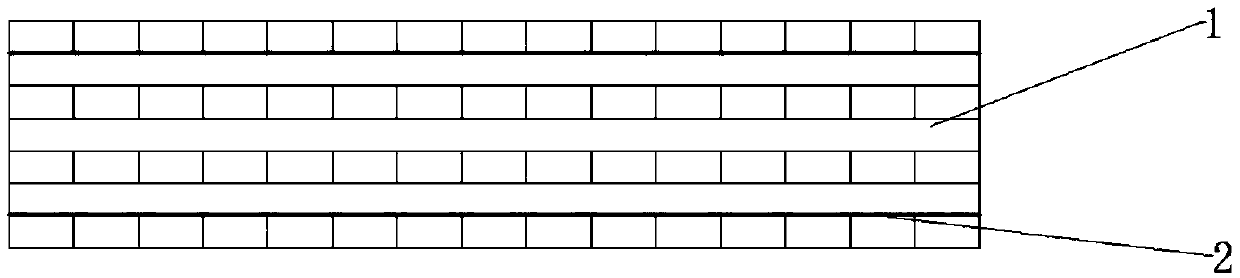 Cross-layered composite wood bamboo material and preparation method thereof