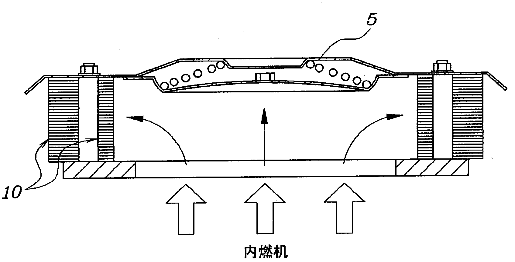 Arrest device for explosion relief valve of internal combustion engine