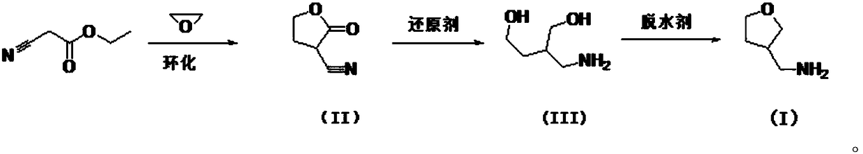 A kind of preparation method of 3-aminomethyltetrahydrofuran