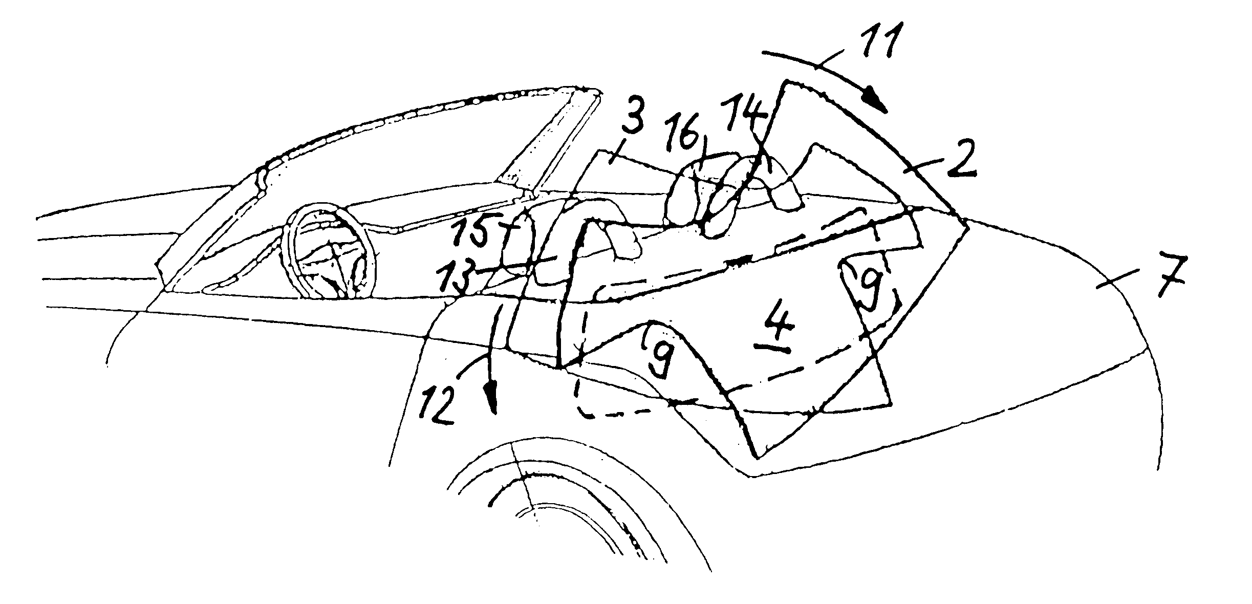 Hardtop vehicle roof movable between closed and open positions