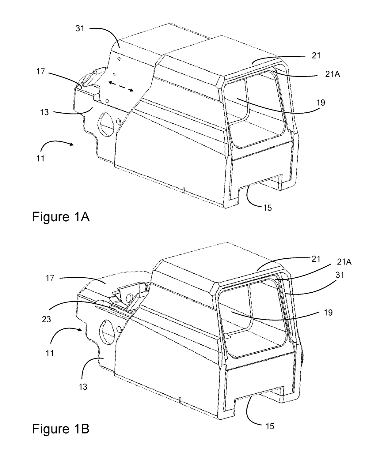 Firearm sight with retractable sunshade