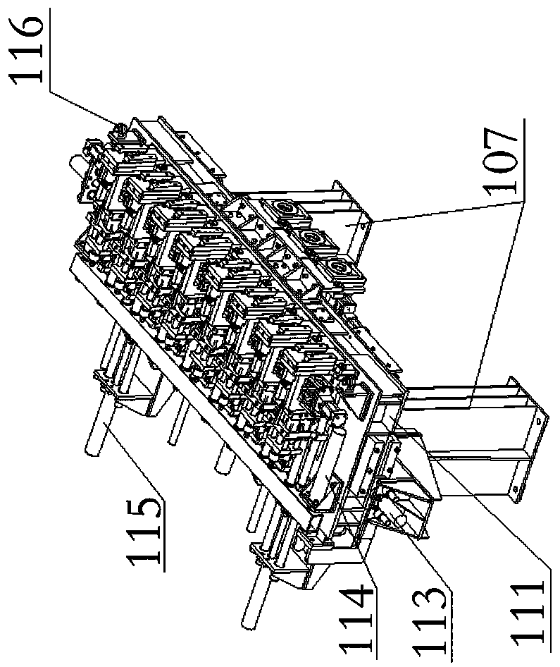 Tensioning equipment for high-speed railway track slab pre-tensioning assembly line production line