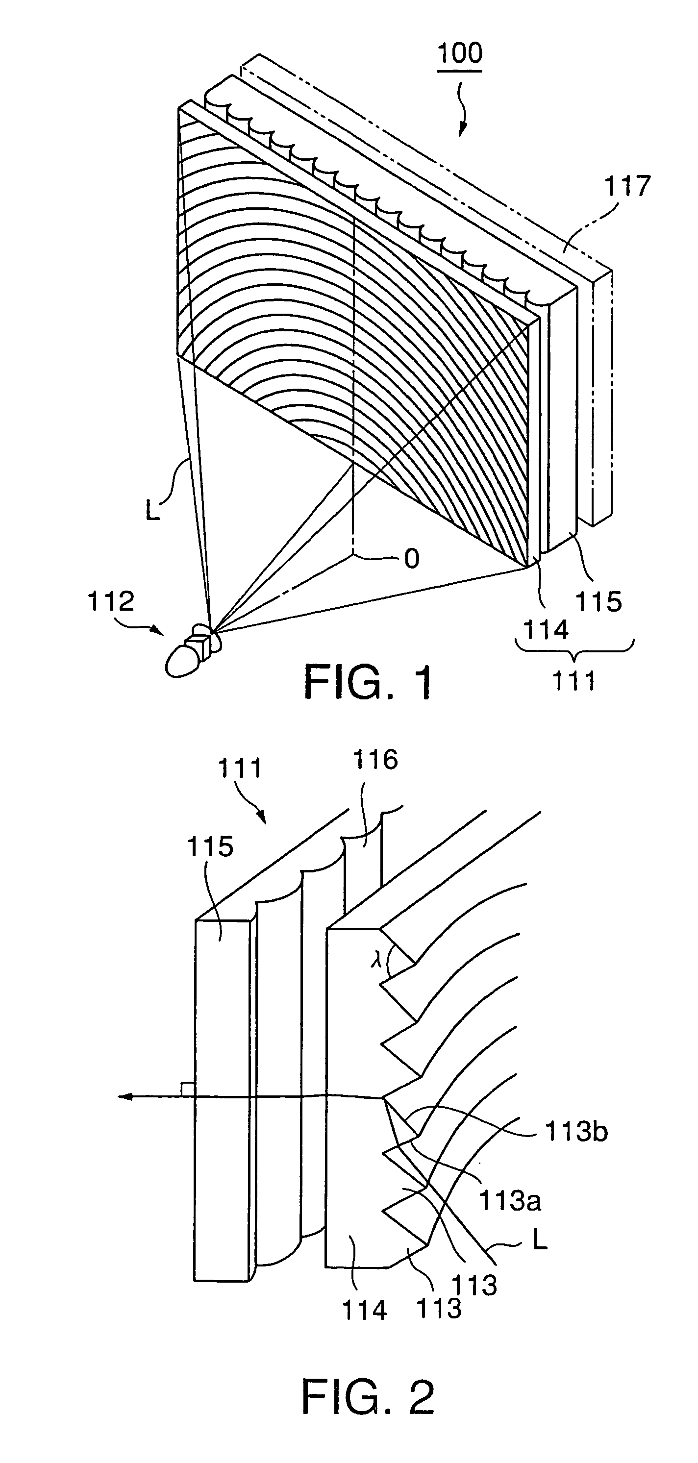 Projection screen and projection display device