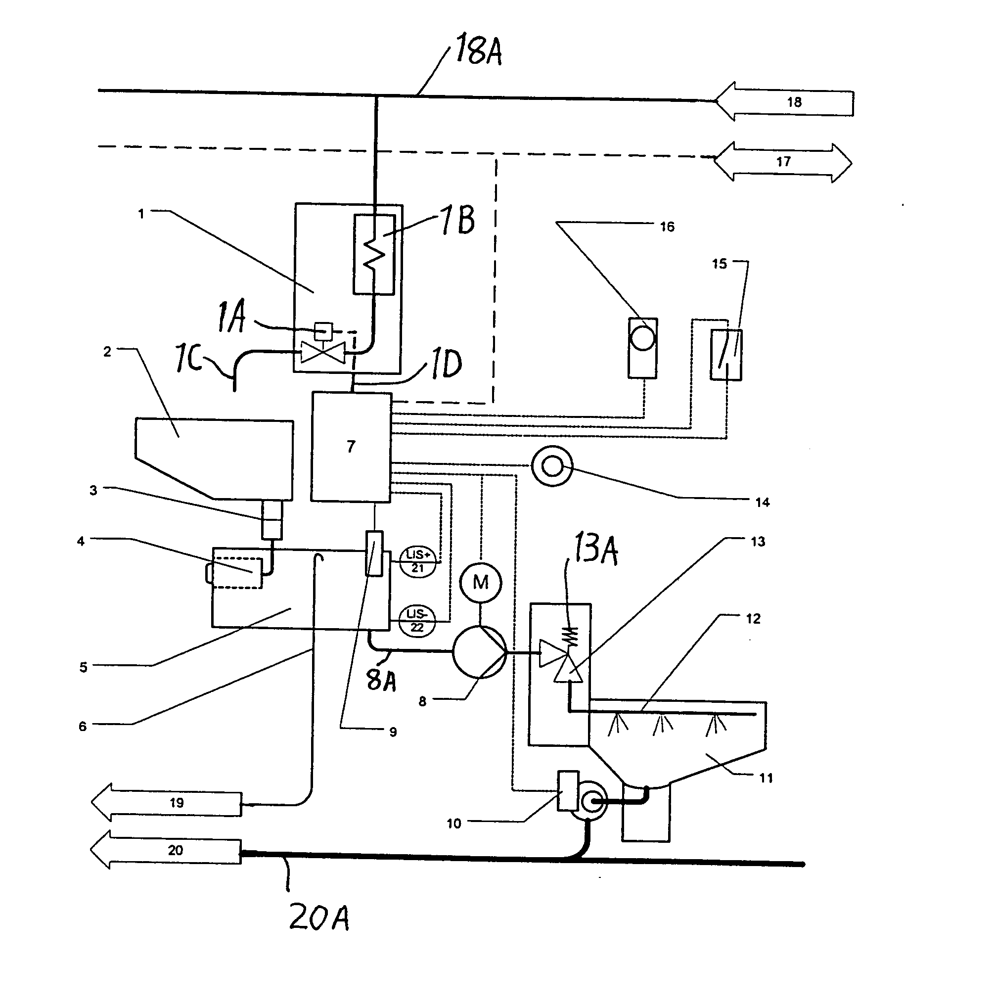 Method and apparatus for processing and re-using of gray water for flushing toilets