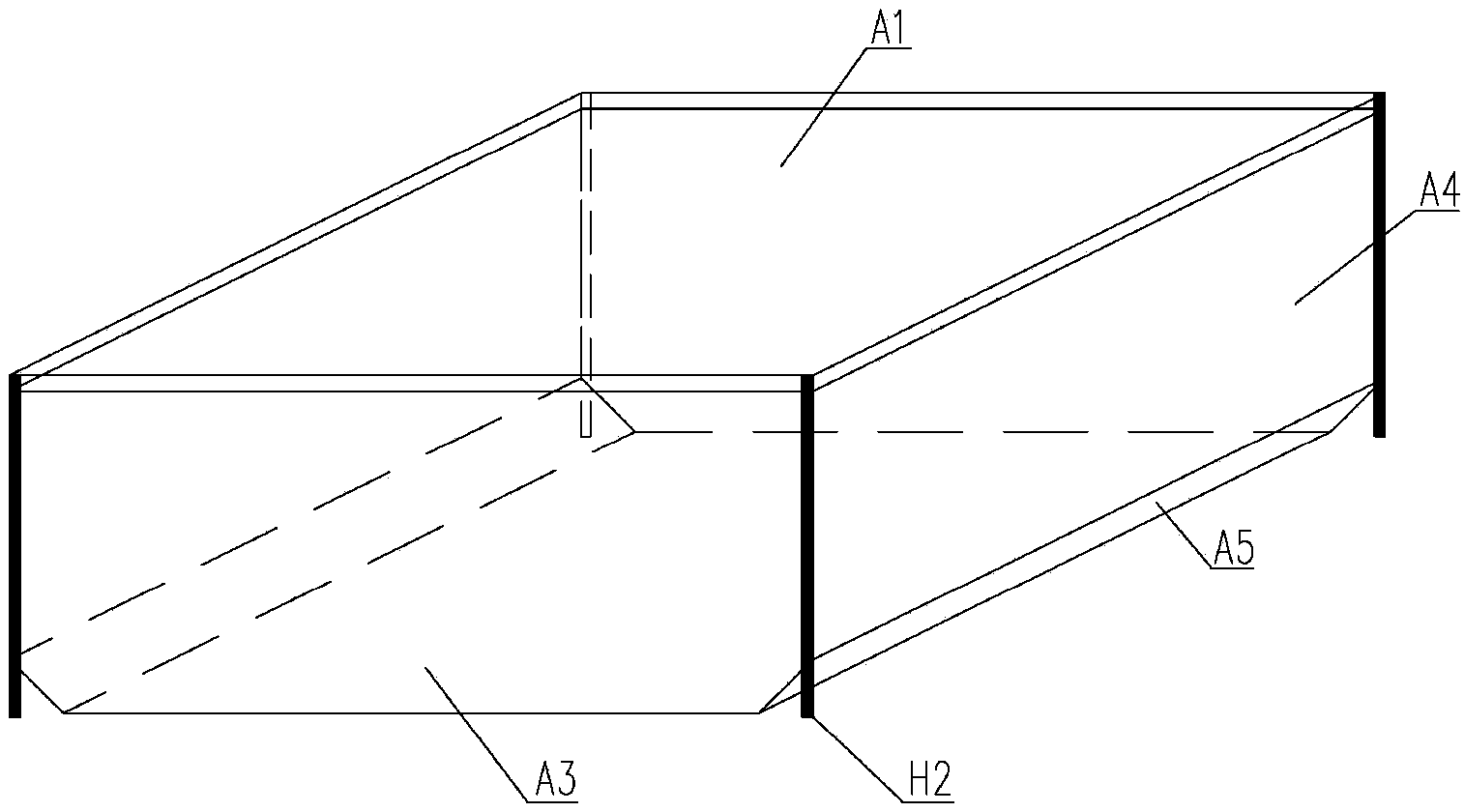 Cast-in-situ hollow floor with pores formed by reticular box-shaped component