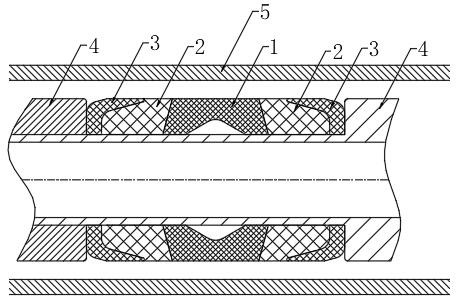 A kind of manufacturing method of the compressed rubber cylinder assembly for the packer