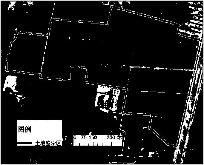 Method for rapidly diagnosing farmland crop growth defect area by remote sensing aft land consolidation