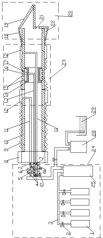 Technical method for extracting coal bed methane from constructed coal development area