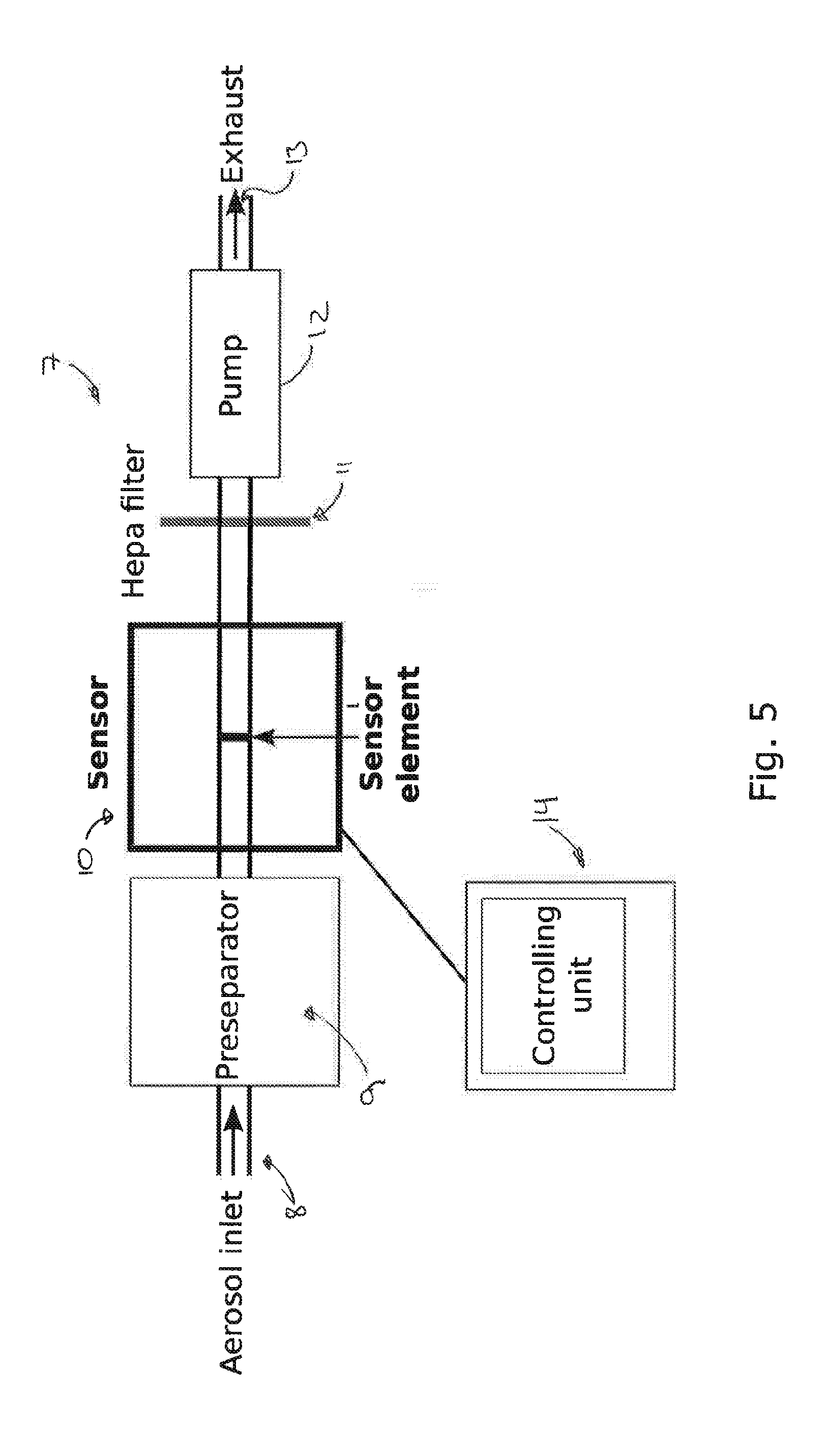 Resonant fiber based aerosol particle sensor and method