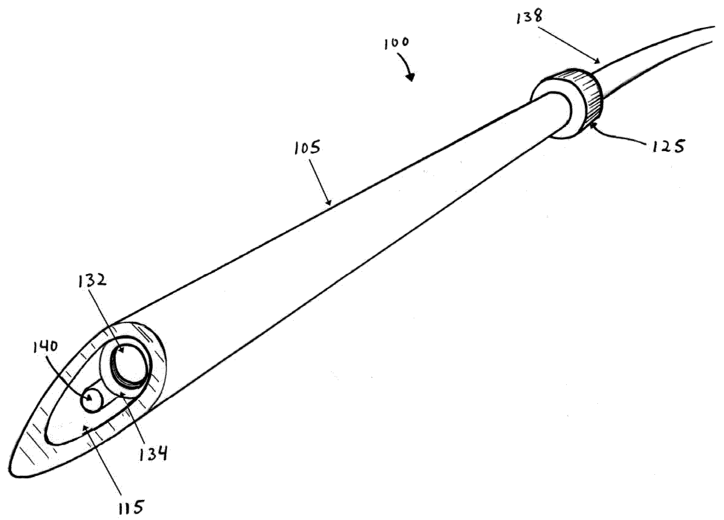 Spinal needle light guide apparatus and method of delivery