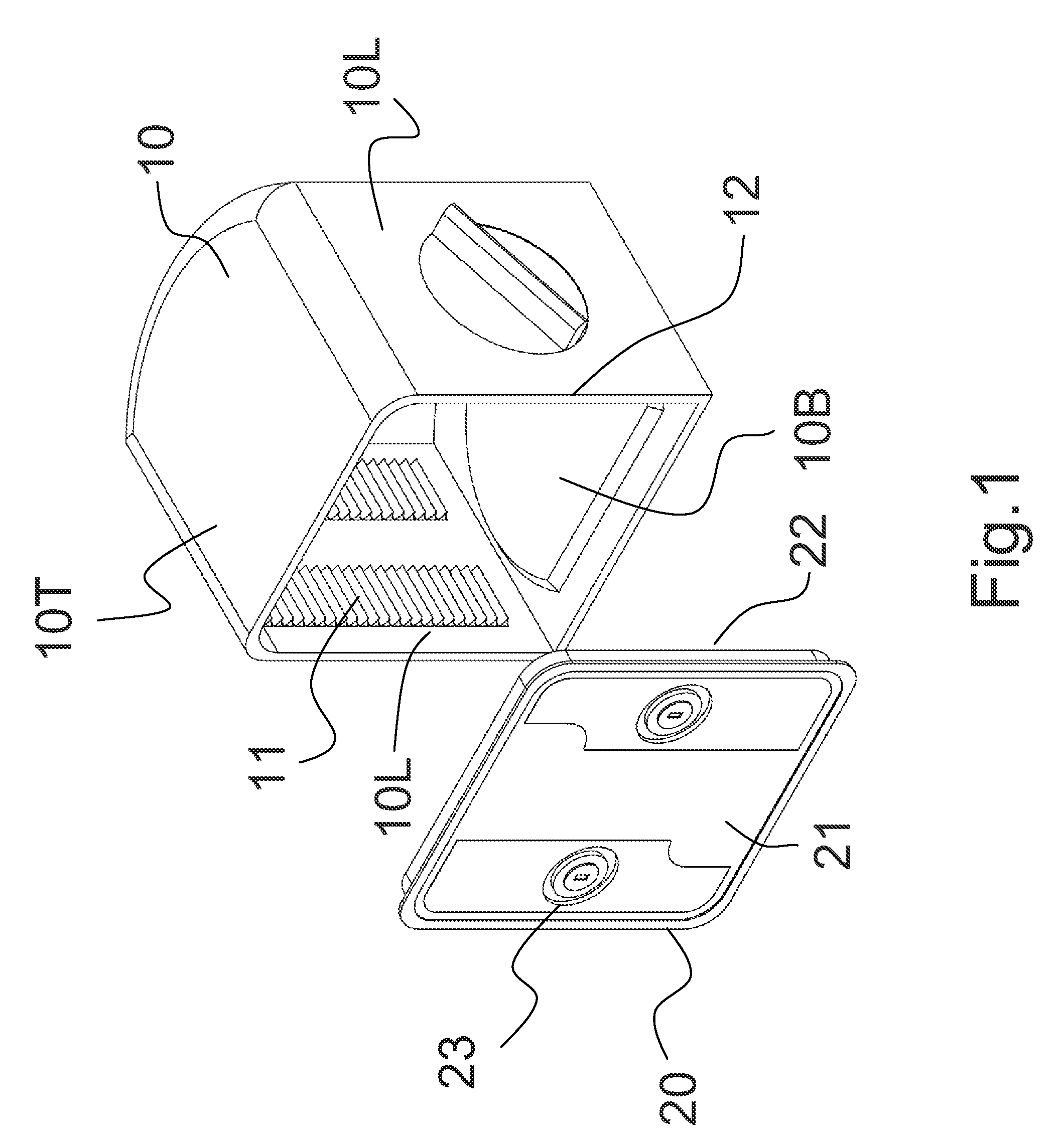 Front Opening Unified Pod disposed with purgeable supporting module