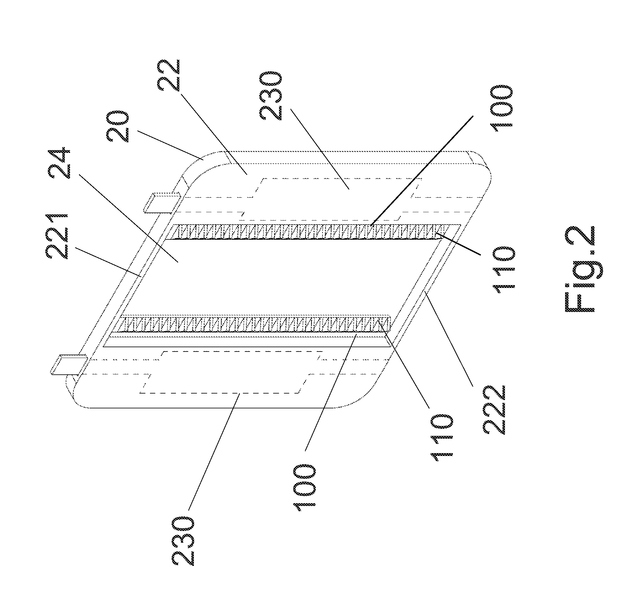 Front Opening Unified Pod disposed with purgeable supporting module