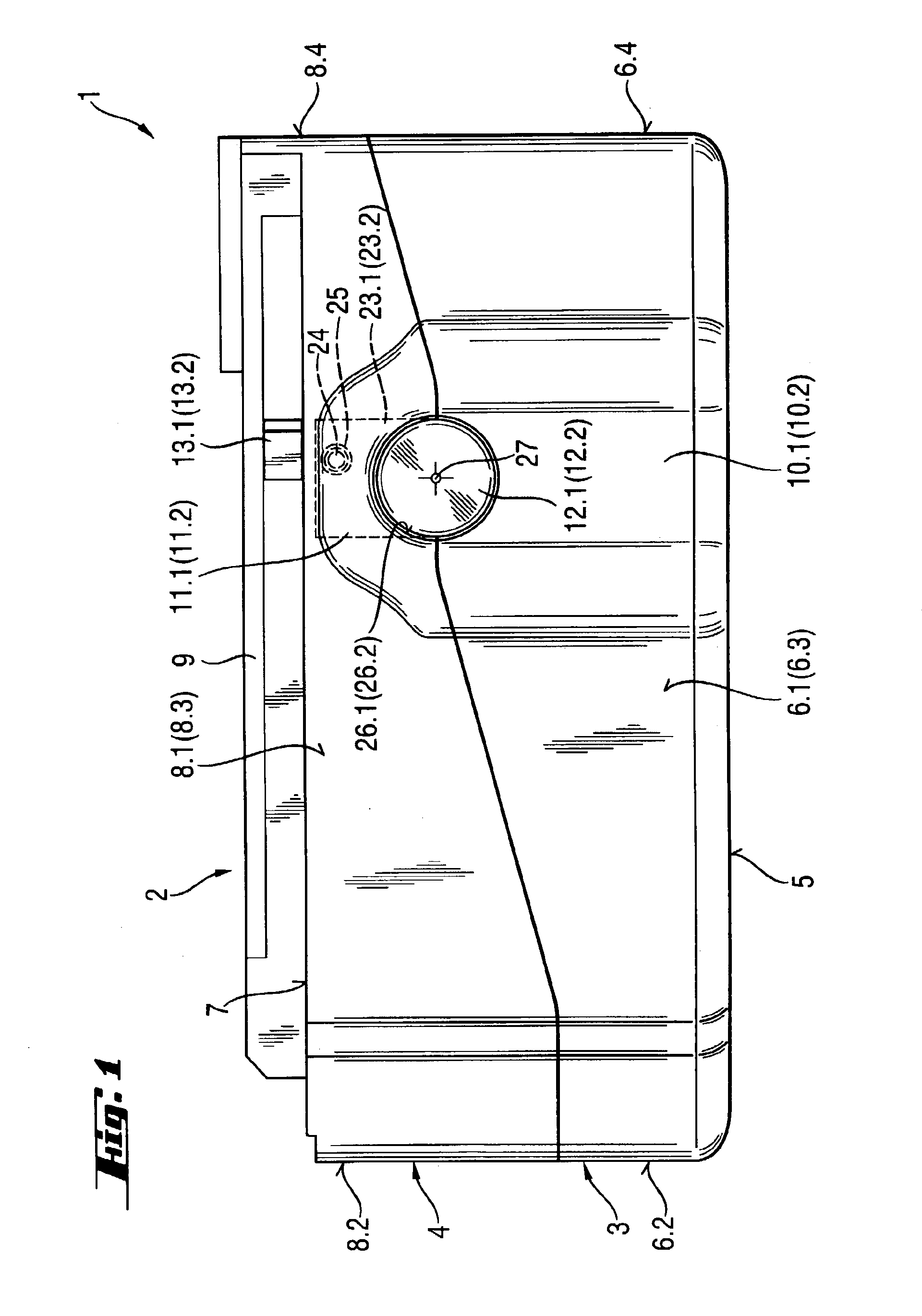 Battery pack with vertical cells and slide in latch