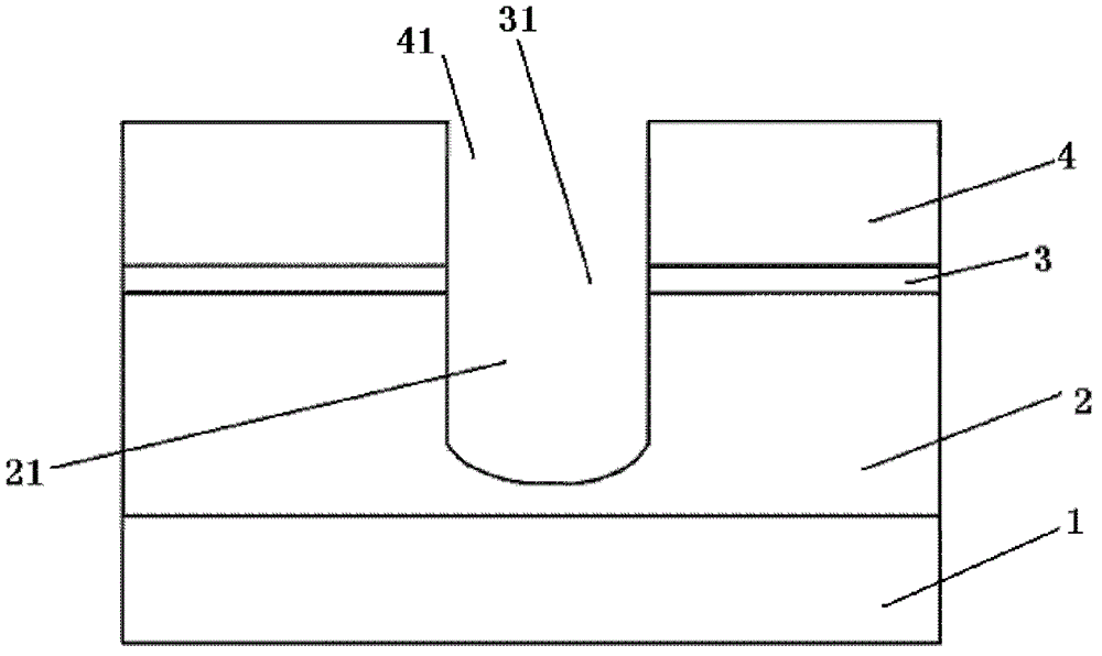 Method for reducing v-groove on top of polysilicon in trench of trench-type power transistor