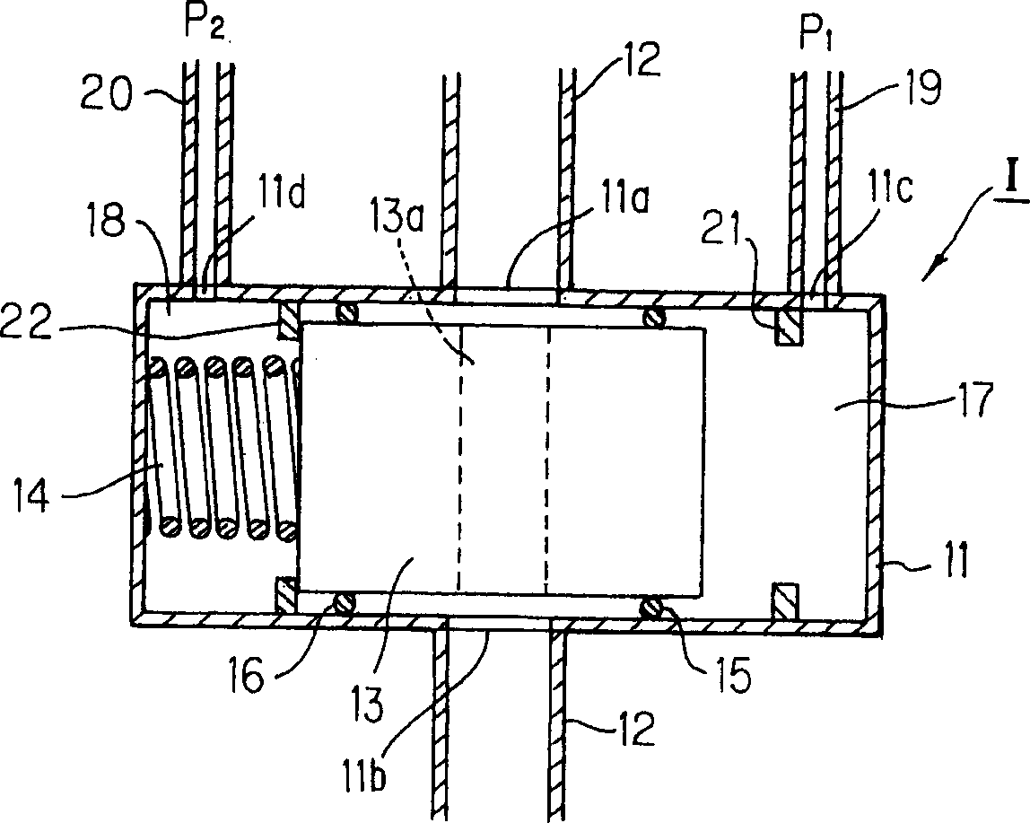 Self-contained regulating valve, and compression type refrigerating machine having the same