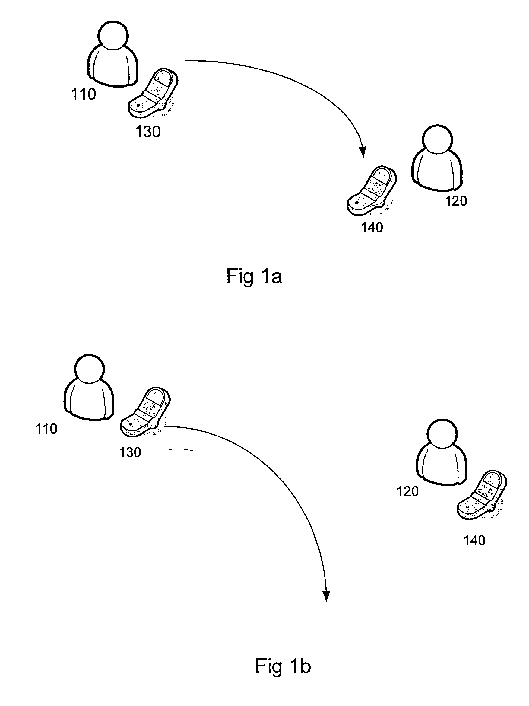 System, device and method for transmitting a file by use of a throwing gesture to a mobile terminal