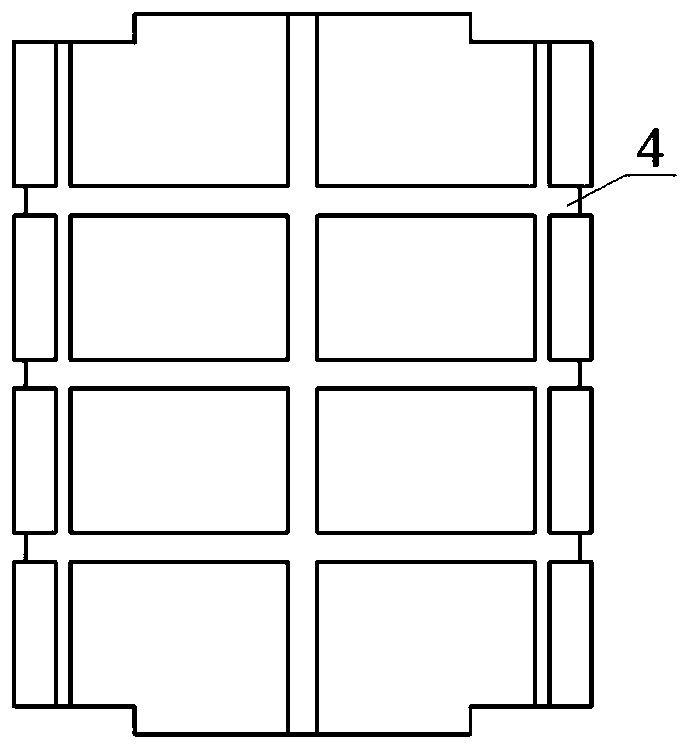 Device and method for spin forming mandrel of multi-functional complex vertical and horizontal internal rib cylindrical member