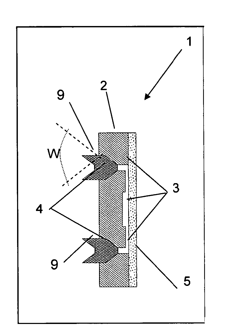 Device having a self sealing fluid port