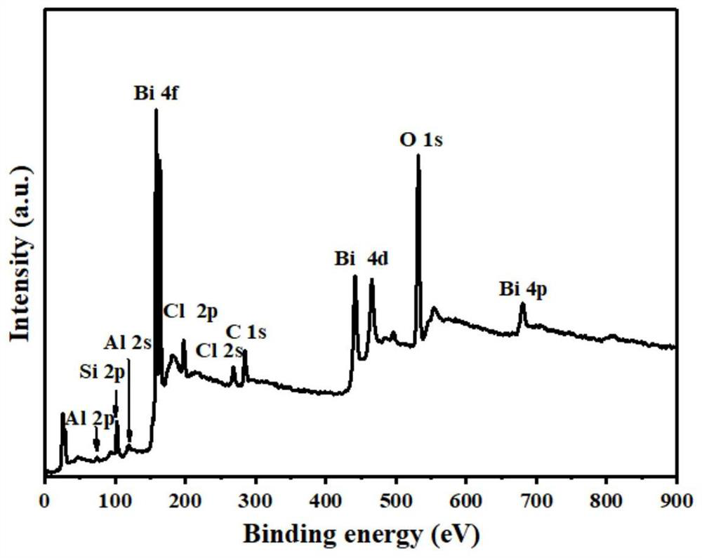 BiOCl/expanded perlite floating photocatalyst and application thereof