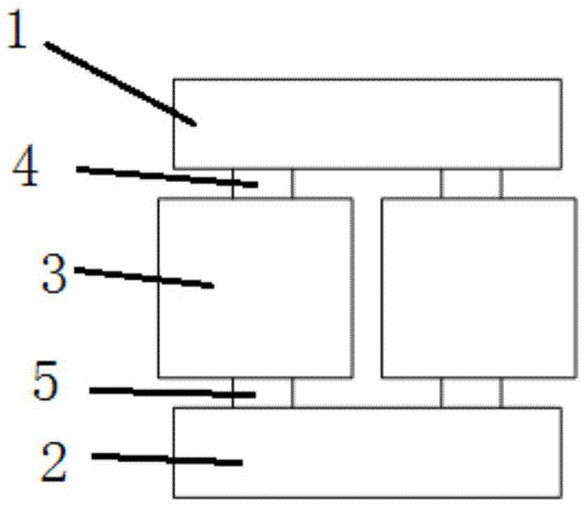 Low-frequency wideband nacreous layer bionic vibration isolation material