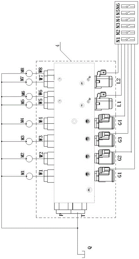 Multi-channel hydraulic motor speed regulation feedback control valve