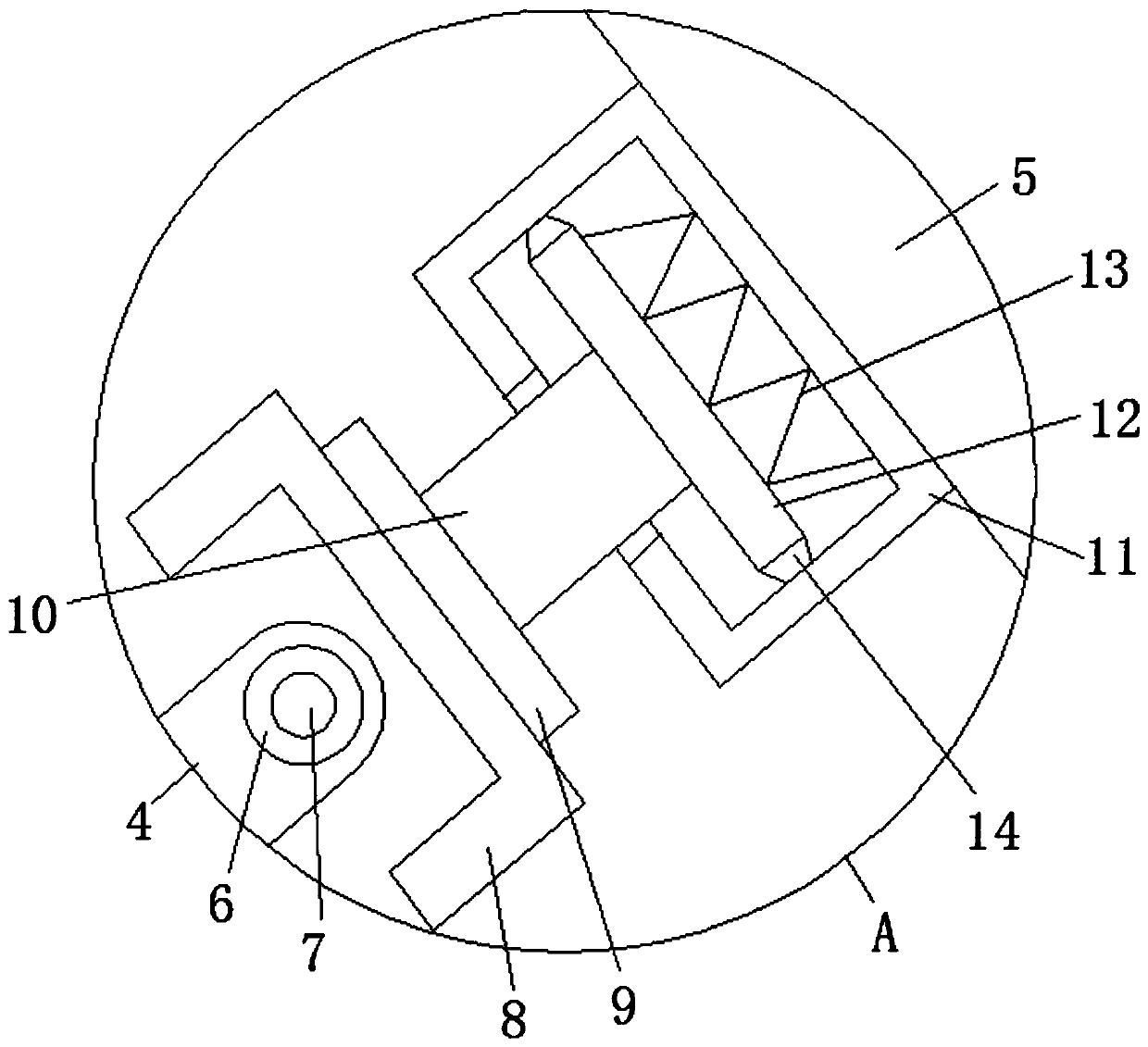 Mounting structure for in-position device of prefabricated concrete wallboard