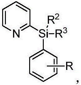 Alkyl-modified pyridylarylsilane compounds and preparation method thereof