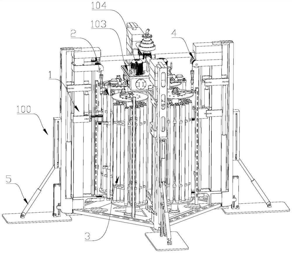 Seabed multi-head continuous sampling drilling machine