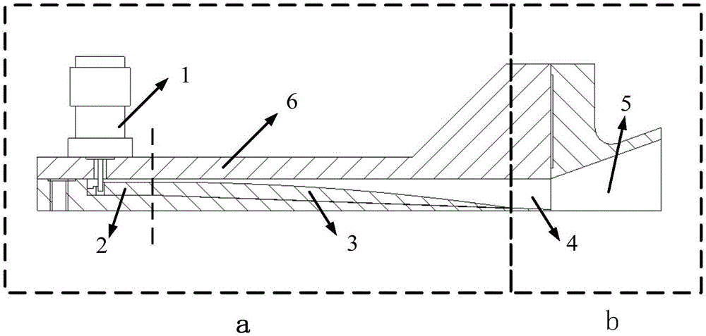 Directional broadband efficient surface wave excitation device