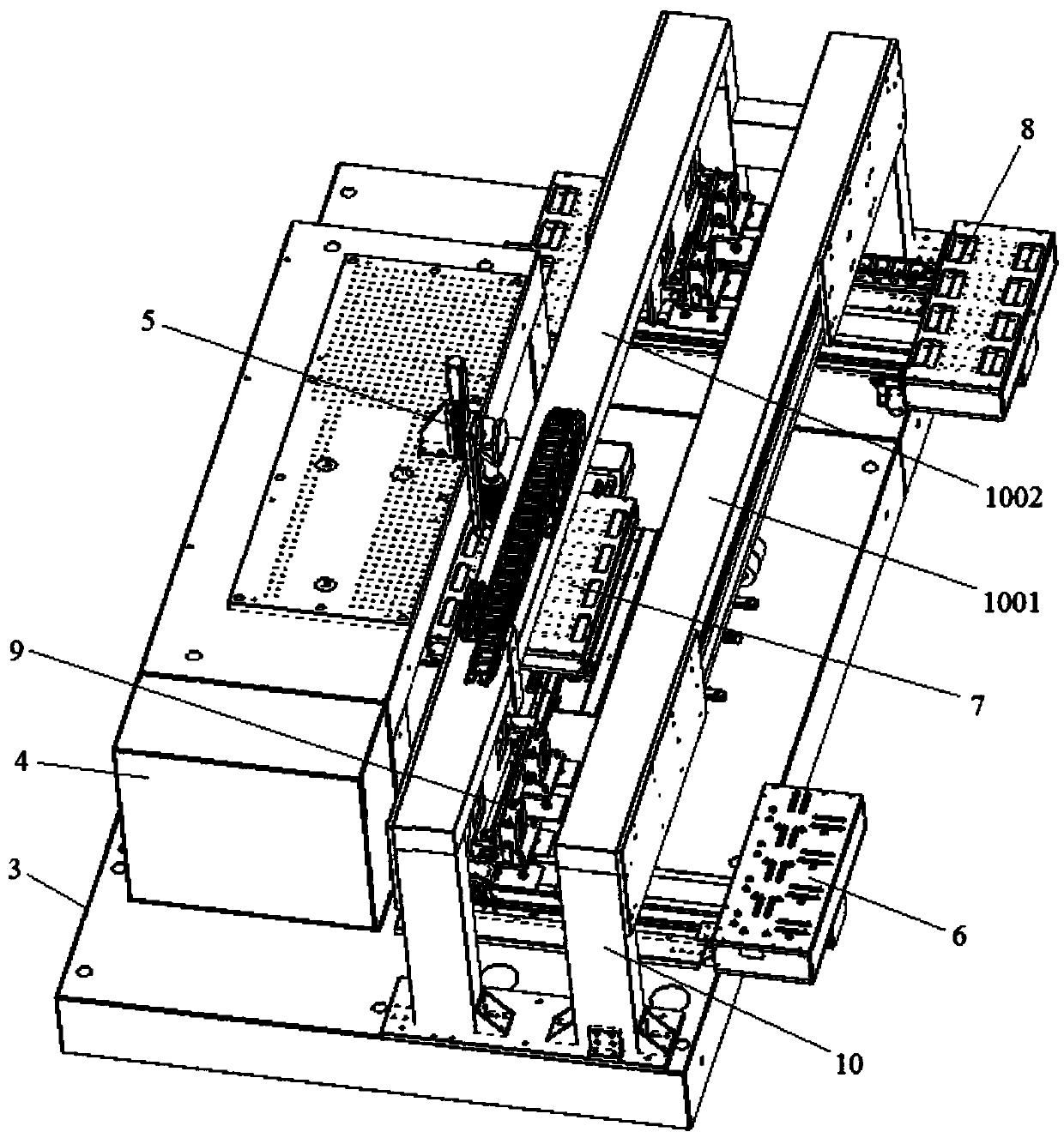 Device and method for laser processing of double-sided display screen