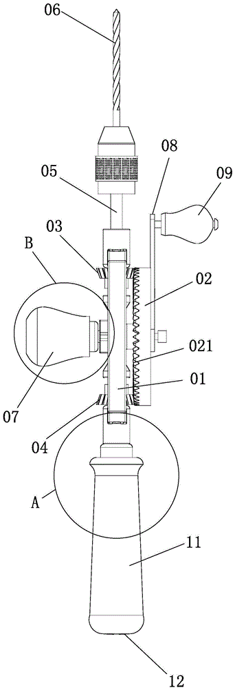 Multifunctional Pulse Retraction Hand Drill