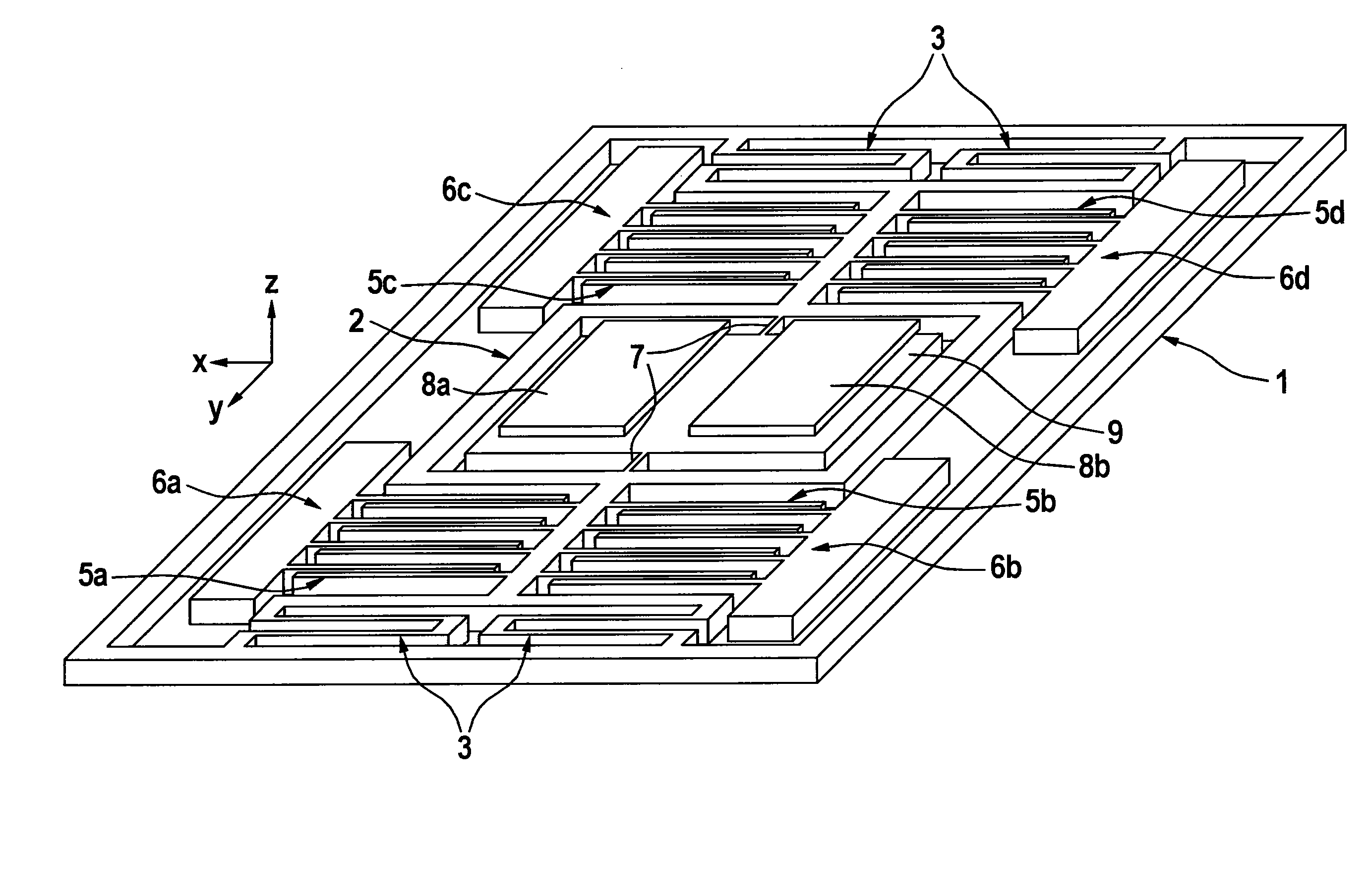 Micromechanical acceleration sensor