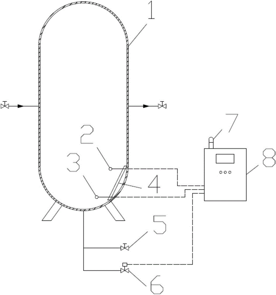 Air compressor air storage tank capable of discharging water automatically