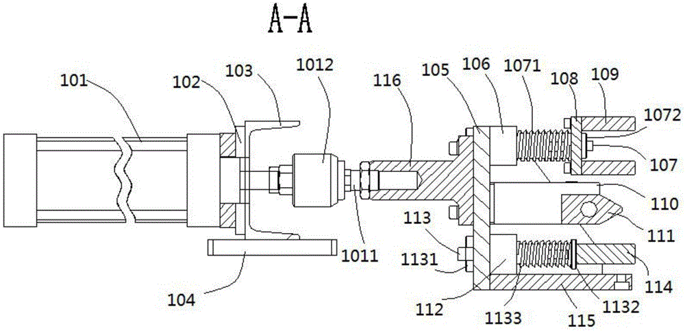 Working method of automatic cutting and sealing device