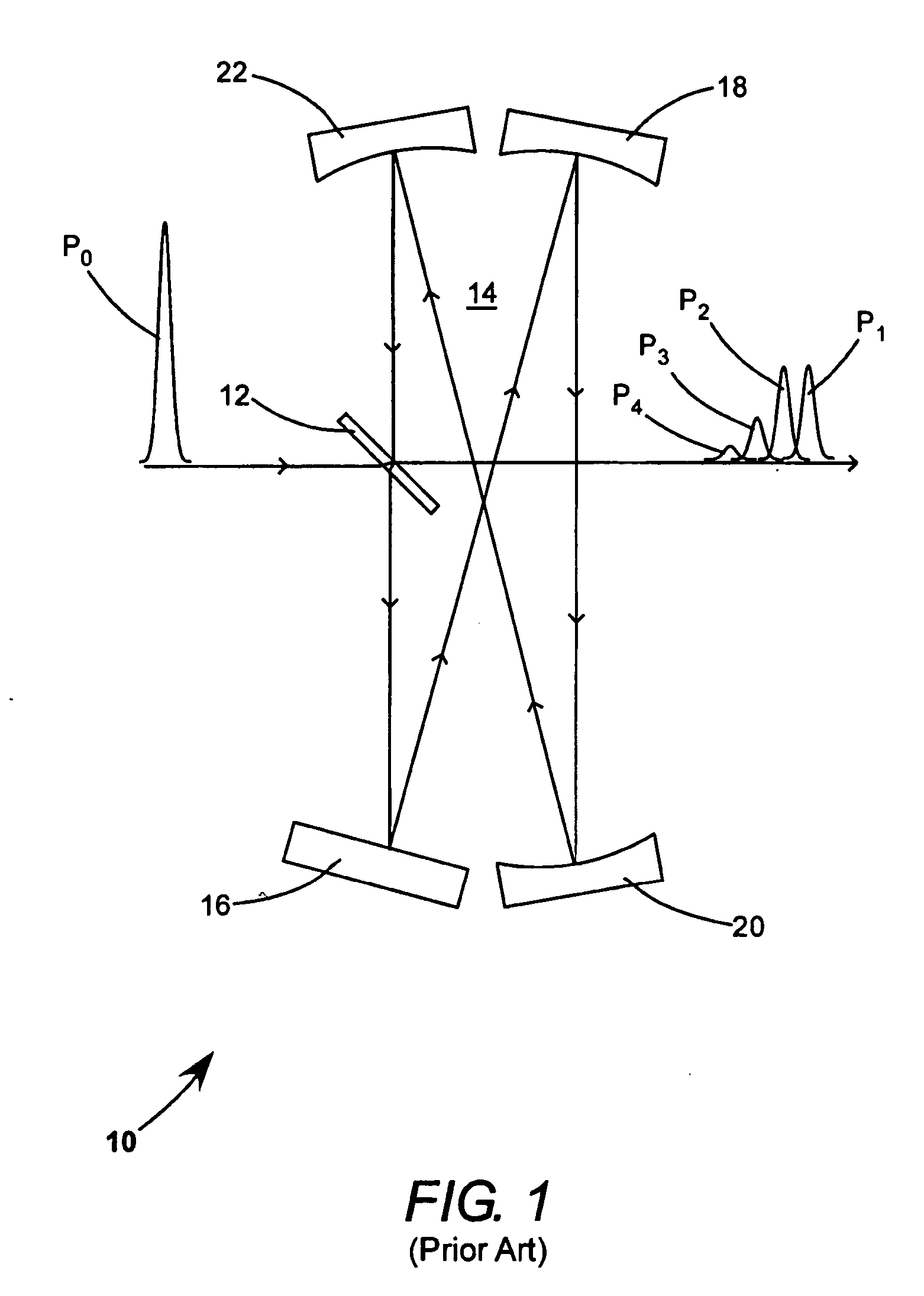 Double-pass imaging pulse-stretcher