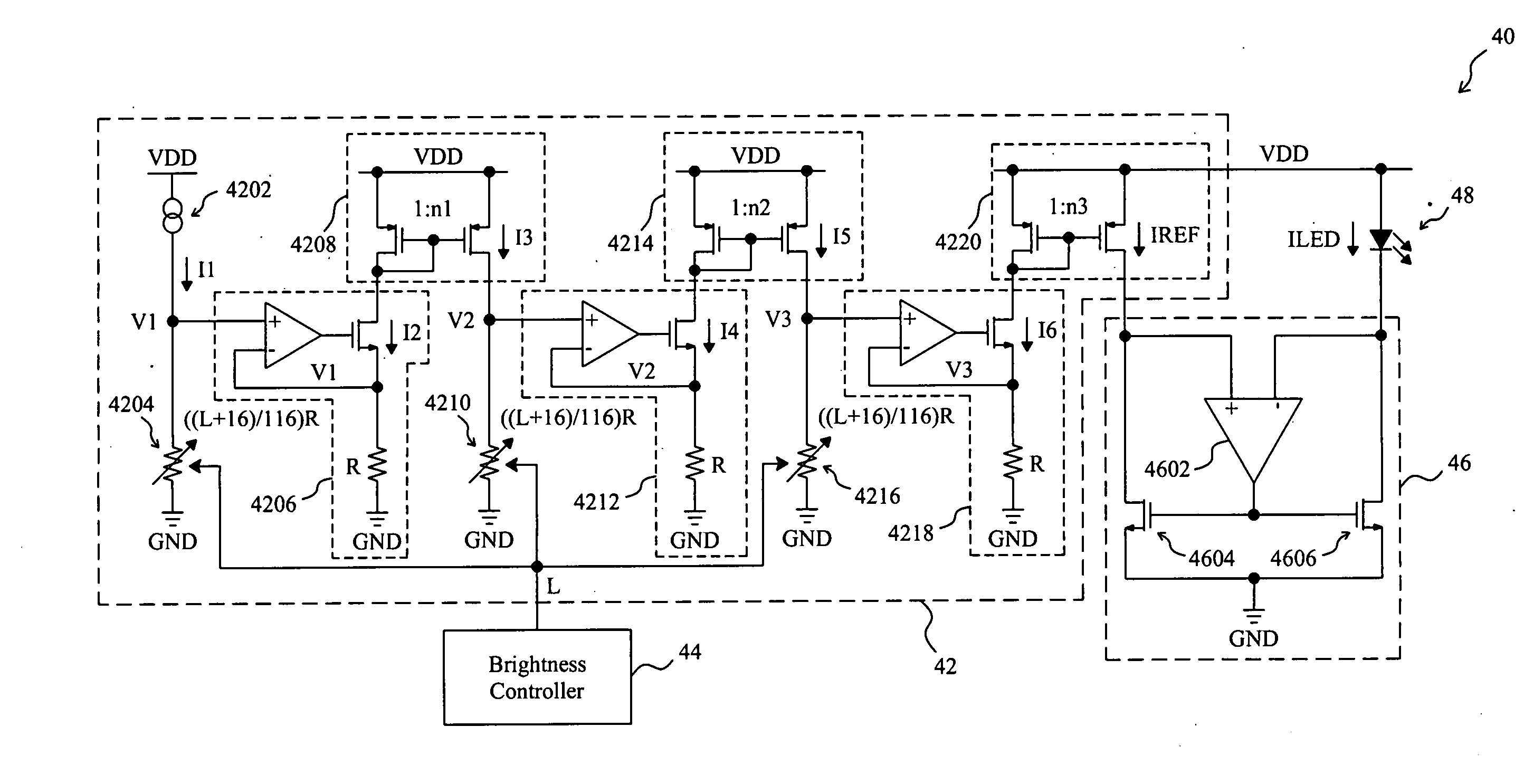 Perceptually linear LED brightness control