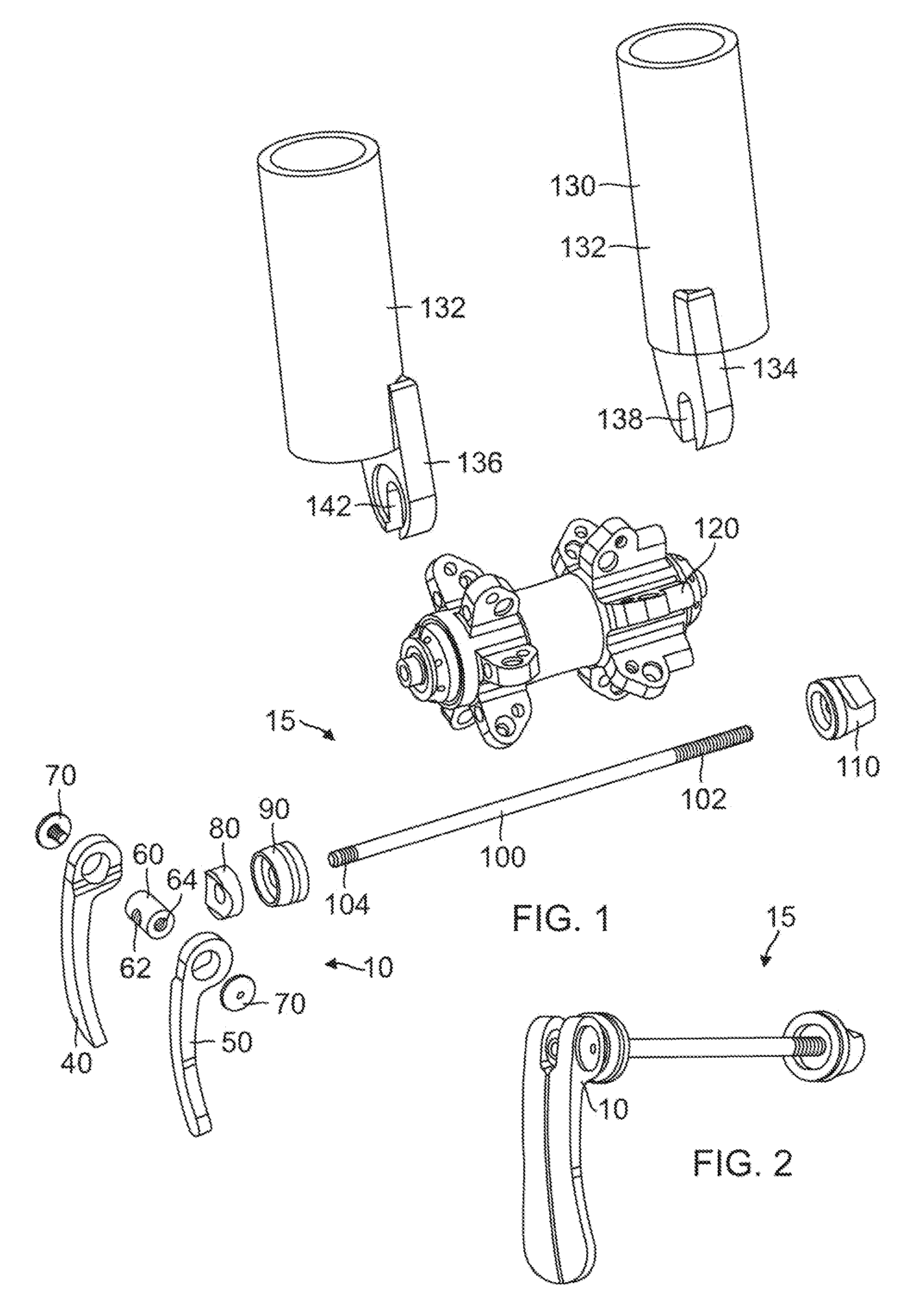 Quick release camming mechanism